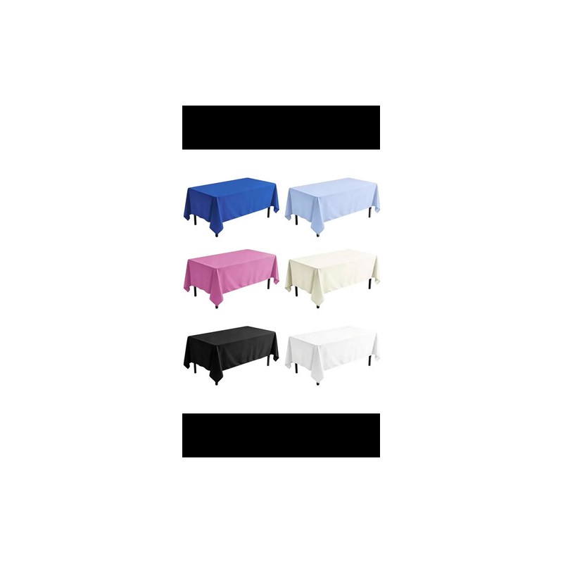 Mantel Rectangular Satinado Decoración De Mesa 145x300cm