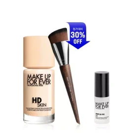 Make Up For Ever [메이크업포에버](강남점)[단독/정가 15만원] HD SKIN 파운데이션 & 118 브러쉬 30% 할인세트(+추가 1종) MAKE UP FOR EVER (Gangnam Store) [Exclusive/Original Price 150,000 KRW] HD SKIN Foundation & 118 Brush 30% Discount Set (+Additional 1 Type) [1N00 118 Brush Discount Set
