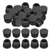 PATIKIL 5/8" Plastic Tubing End Caps, 40Pcs Round Hole Plug