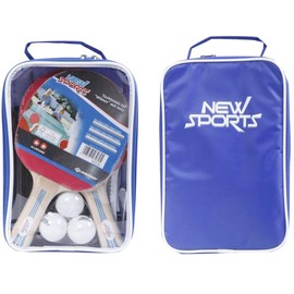 New Sports TT Set, 2 Rackets, 3 Balls, Includes Net