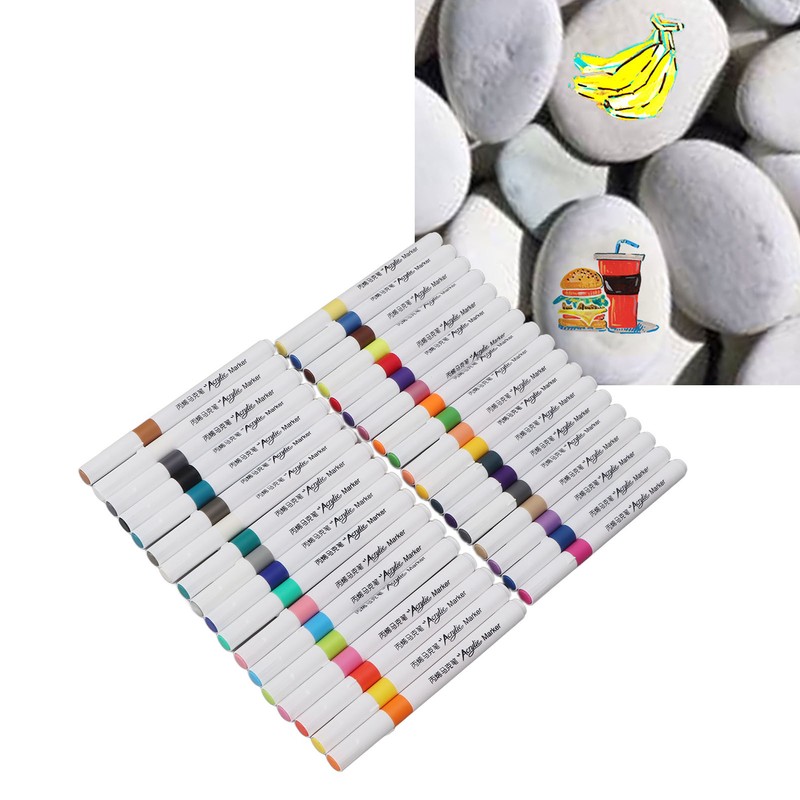 Acrylic Paint Markers Water Based Ink Waterproof High Coverage Paint