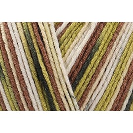 King Cole Footsie 4 Ply Crochet Yarn, 100% Acrylic Knitting Wool for Sweaters, Cardigans, Jumpers, Socks - 100g Ball - 4901 - Kiwi Fruit - Single (11 Ball)