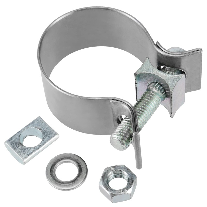 JOIKIT 4 PCS 1.75 Inch 1 3/4 Exhaust Clamp, Butt
