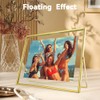 Gold Floating Frame, 8"x10", Horizontal, 2 Conjunto, Para Imagen 7x9,