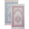 Modefa Islamic Prayer Mat Thin Woven Chenille and Taffeta Turkish