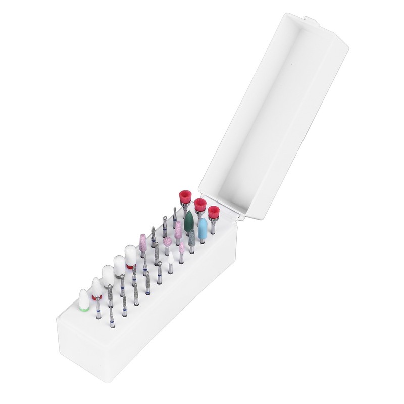 30pcs Nail Drill Bits Set Professional Steel Cuticle Remover Bits