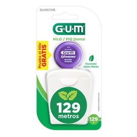 GUM  Hilo Dental  Limpieza profunda y cmoda para una higiene bucal completa  140 yardas de alta calidad y larga duracin                               