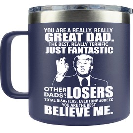 Gifts for Dad from Daughter, Son - Father's Day Gifts for Dad, Men - Dads Birthday Gift Ideas, Happy Birthday gifts for Dads, Fathers - Best Dad Ever Gift, Best dad Mug, 14 Oz Coffee Mug for dad