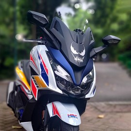 Cretassion Reflective Sticker Motorcycle Cool Waterproof Car Sticker High Quality Sticker for Motorcycles, Motorcycle Helmet, Skateboard, Car and Off-Road Motorcycles 20 cm