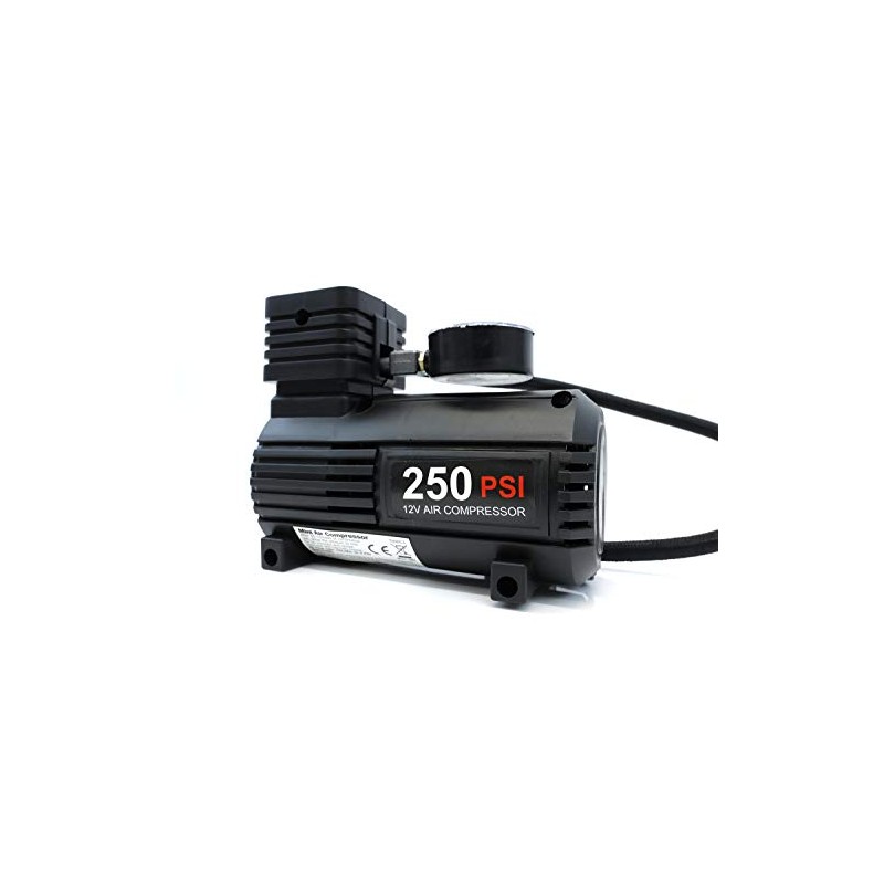 Streetwize - Compact Air Compressor with Gauge - 12V -