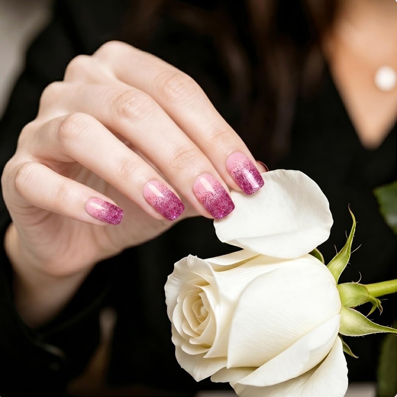Semi Cured Gel Nail Strips - Gel Polish Material, No