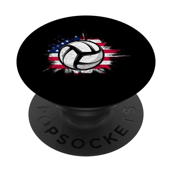 Volleyball Football Sport Athlete Goal USA US Flag Beach PopSockets
