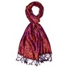 Lorenzo Cana Luxury Men's Scarf Jacquard Woven 100% Silk Paisley
