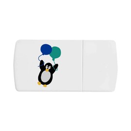 'Penguin with Balloons ' Pill Box with Tablet Splitter (PI00030812)