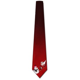 Sledding Santa Red Tie - Men's Christmas Necktie