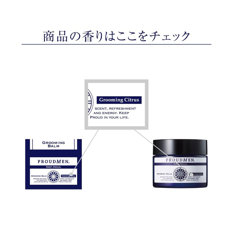 Proudmen Solid Perfume Men's Grooming Balm, 1.4 oz (40 g)