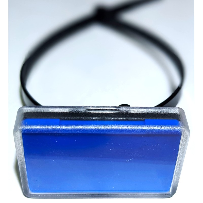 10 Sign Holders for Pipes and Technical Systems with Blue