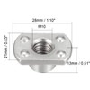 sourcing map 10pcs Weld Nuts M10 x 1.25 Tab Base