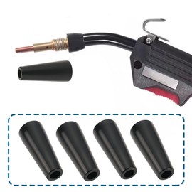 Create idea 8 Pcs Flux Core Gasless Nozzle Heat-resistant Welding Nozzle 4.2x1.8cm Bushings for MIG Welding Torch 100L