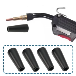 Create idea 8 Pcs Flux Core Gasless Nozzle Heat-resistant Welding Nozzle 4.2x1.8cm Bushings for MIG Welding Torch 100L