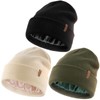 FURTALK FURTALK Womens Winter Warm Satin Lined Beanie Hats Silk