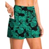 Women's 4" High Waisted Swim Board Shorts with Pockets Quick