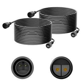 2PCS 9.84ft Extension Cable IP65 Waterproof Extension Cords for Neymlya Low Voltage Pathway Lights
