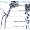 G-Promise Handheld Shower Head High Pressure 6 Spray Settings, Detachable