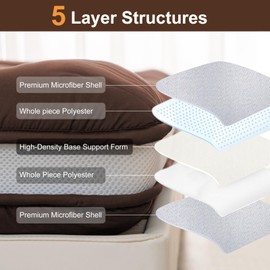 Auemtyn Japanese Floor Mattress, 6" Japanese Futon Mattress, Foldable & Portable Shiki Futon (shikibuton), Roll Up Thicken Sleeping Mattress Tatami Mat Sleeping Pad for Camping (Brown, 60 x 80)