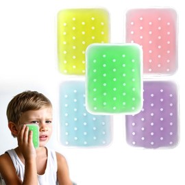 Reusable Boo Boo Ice Packs for Kids - Non-Toxic Cold Compress for Shock and Injury, 5 Pack, Colourful Kids Ice Packs (BPA Free, Child Safe)