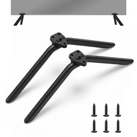 Metal TV Stand Legs Only for Onn Roku TV 100012587 100012588, TV Legs Replacement for Onn TV Models Listed with Anti-Slip Pads, Easy Installation, Screws Included