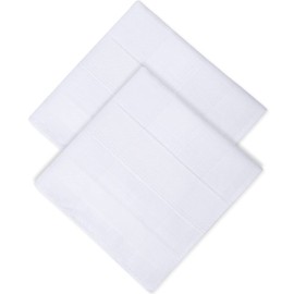 supersakura Handkerchief, White, Ceremonial Occasions, Wedding, Solid, Funeral, Formal Handkerchief, Bridal Handkerchief, Pair, Gentleman/Bridal, White, Wedding, Cotton, 100% Cotton, Unisex, white