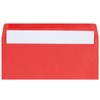 100 Pack #10 Red Envelopes with Square Flap for Mailing