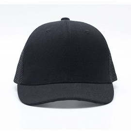 Haveli Mesh Short Brim Cap, Sun Protection, Hat, Baseball Hat, Plain, Breathable, Men's, Black