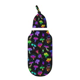 Mushroom Swaddle Blankets Newborn Receiving Blanket Baby Swaddle Wrap Soft Sleeping Sack for Baby Girls Boys