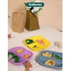 BABELIO Powerful Suction Plates for Baby and Toddler, 100% Food