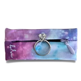 Vira Joy Wristband Ring Holder | Engagement & Wedding Ring Protector for Active Women | for Yoga, Rock Climbing, Running, Sports, Fitness, Working Out, Travel (Galaxy, Small)