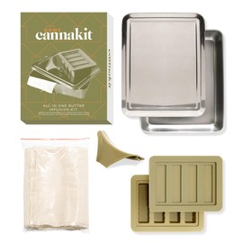 HomeCannaKit - All-Inclusive Herbal Infused Butter Kit, DIY Herbal Butter Maker, Butter Molds Silicone for Butter Sticks