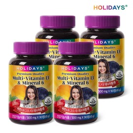 Holly Days Multivitamin 13 Ann Minemin 60 90 Perseconds / 홀리데이즈 멀티비타민13앤미네랄6 90정 4병