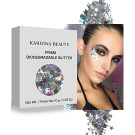 Prism Biodegradable Chunky Glitter // Karizma Beauty Bio Glitter Eco Glitter Face Glitter 8g