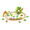 Tooky Toy Tren De Madera De Dinosaurios Set De 40