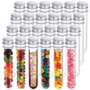 24 PCS Plastic Test Tubes,45 ml Clear Test Tube with