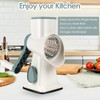 Dreamhigh Cheese Grater with Crank, Vegetable Cutter, 3 Stainless Steel