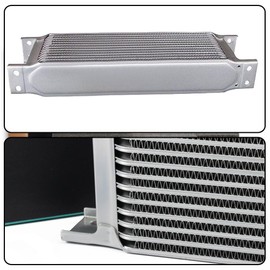 G-PLUS 25 Row AN10-10AN Universal Transmission Racing Engine Oil cooler Silver Aluminum Radiator Oil Cooler Condenser