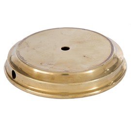 B&P Lamp® 7 Inch Unfinished Brass Finish Modern Style Spun Lamp Base