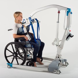 Patient Aid Padded Toileting Sling (PA122L), with Lower Back Support and Lifting Straps for Moving Patients to and from Commodes and Toilets, Large 97 x 91 cm Lift Sling Can Hoist 98 to 147 kg