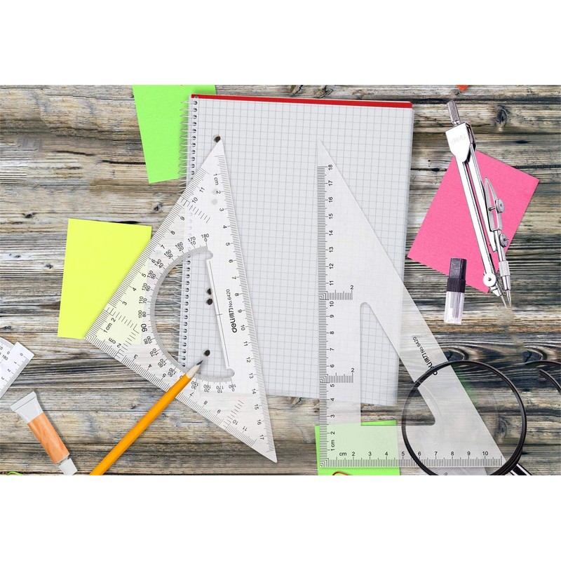 Large Triangle Ruler Square Set,Triangle Protractor,2 pieces