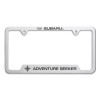 Subaru " ADVENTURE SEEKER " License Plate Frame SOA342L164 Stainless