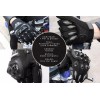 Bluelander Mayoreo De 5 Guantes Para Moto Bicicleta Negro-gris