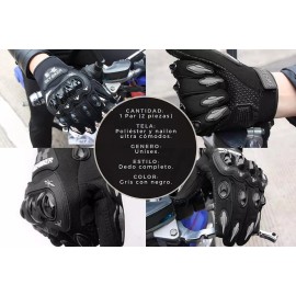 Bluelander Mayoreo De 5 Guantes Para Moto Bicicleta Negro-gris